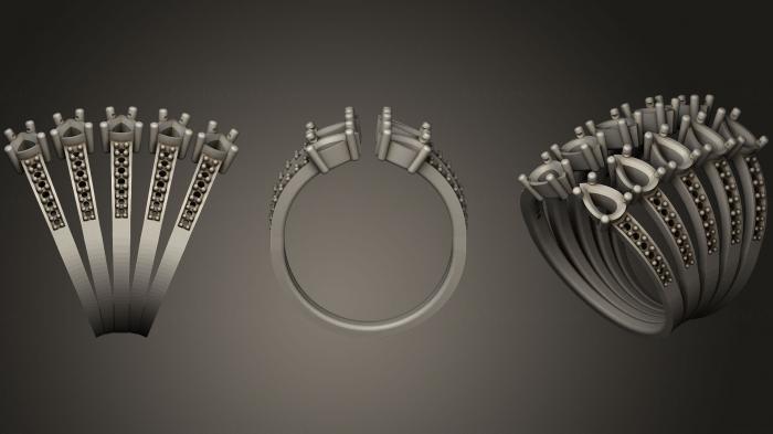 نموذج ثلاثي الأبعاد لآلة CNC خواتم مجوهرات خاتم 217
